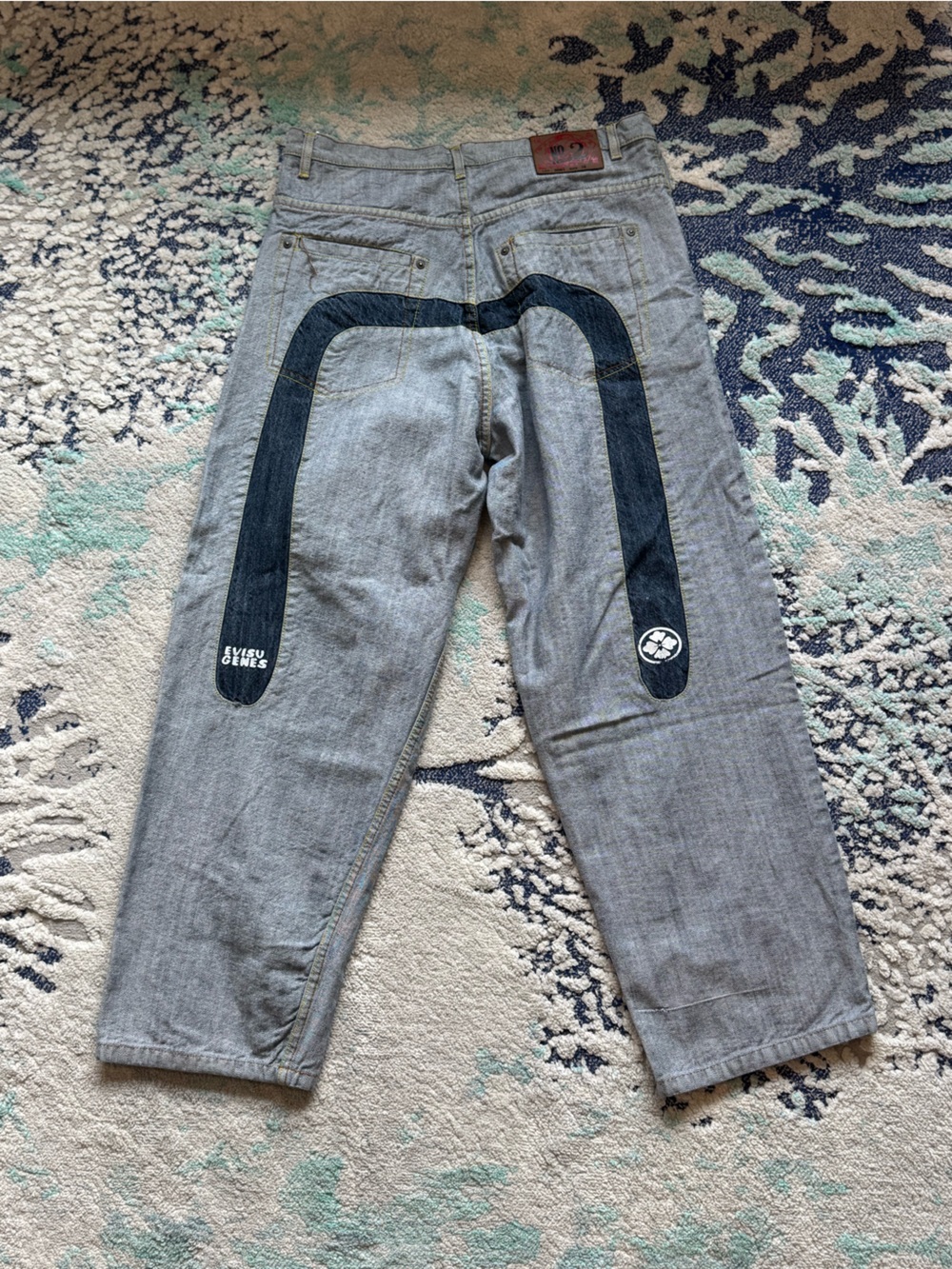 Vintage Evisu Jeans reverse denim size 38 EUC